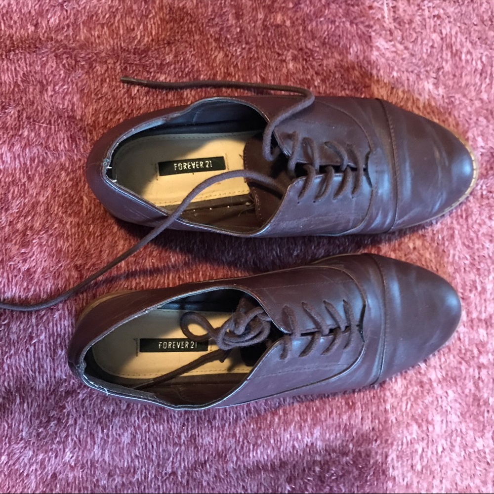 Deep maroon oxfords